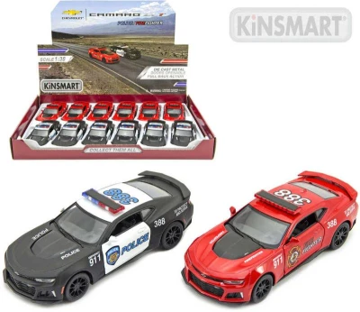 Kinsmart Auto model 1:38 Chevrolet Camaro policie / hasiči kov PB 12cm Kinsmart Auto model 1:38 Chevrolet Camaro policie / hasiči kov PB 12cm