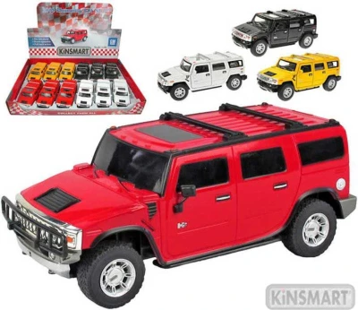 Kinsmart Auto model 1:40 HUMMER H2 SUV kov PB 12cm 4 barvy Kinsmart Auto model 1:40 HUMMER H2 SUV kov PB 12cm 4 barvy