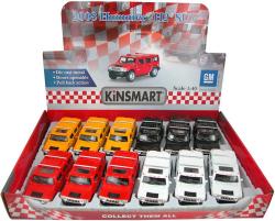 Kinsmart Auto model 1:40 HUMMER H2 SUV kov PB 12cm 4 barvy
