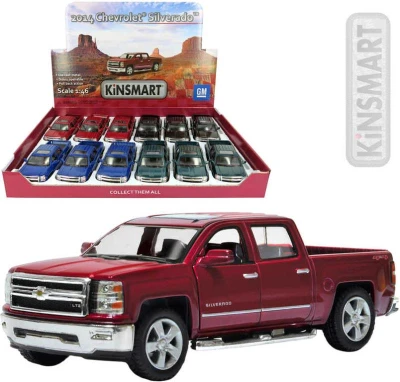 Kinsmart Auto model 1:46 CHEVROLET Silverado 2014 kov PB 13cm 4 barvy Kinsmart Auto model 1:46 CHEVROLET Silverado 2014 kov PB 13cm 4 barvy
