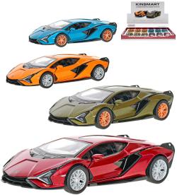 Kinsmart Auto model Lamborghini Sian FKP 37 kov PB 13cm 4 barvy