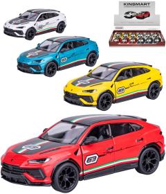 Kinsmart Auto model Lamborghini Urus Performante kov PB 13cm 4 barvy