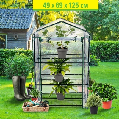 Kinzo Zahradní foliovník 3 police 69x49x125 cm