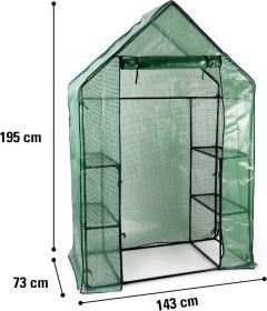 Kinzo Zahradní foliovník velký 4 police 195x73x143 mm