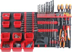 Kistenberg Systém závěsný+10 boxů na nářadí ORDERLINE 800x195x400mm
