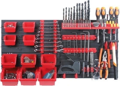 Kistenberg Systém závěsný+10 boxů na nářadí ORDERLINE 800x195x400mm