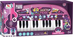 Klávesy dětský keyboard holčičí pianko 24 kláves klavír na baterie Zvuk