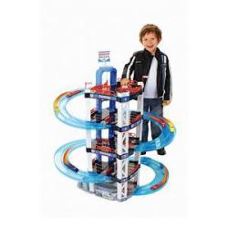 Klein BOSCH garáž pro auta 5 pater 4 podlaží set se dvěma autíčky 84cm