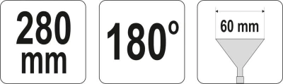 Yato Kleště na ohýbání plechu 280 mm 180° rovné