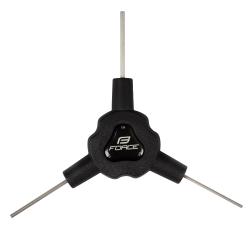 Force Klíč Y inbus trojstranný 2/ 2,5/ 3 mm, černý