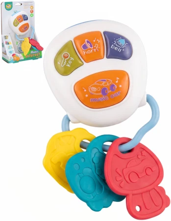 Klíče od auta baby kousátko svazek klíčů s efekty na baterie Světlo Zvuk