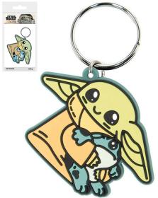 Klíčenka dětská gumová Star Wars Mandalorian Grogu přívěsek na klíče Klíčenka dětská gumová Star Wars Mandalorian Grogu přívěsek na klíče
