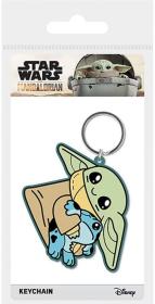 Klíčenka dětská gumová Star Wars Mandalorian Grogu přívěsek na klíče