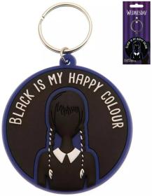 Klíčenka dětská gumová Wednesday přívěsek na klíče