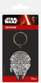 Klíčenka Star Wars Millenum Falcon 6cm přívěsek na klíče gumový