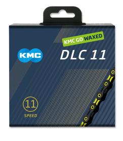 Kmc DLC 11 žluto/černý Waxed BOX řetěz Kmc DLC 11 žluto/černý Waxed BOX řetěz