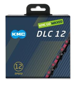 Kmc DLC 12 čierno-ružový Waxed BOX reťaz Kmc DLC 12 čierno-ružový Waxed BOX reťaz