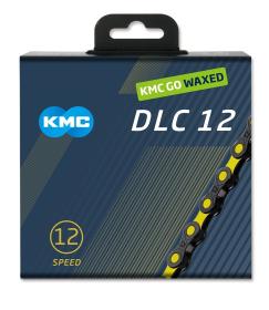 Kmc DLC 12 čierno-žltý Waxed BOX reťaz Kmc DLC 12 čierno-žltý Waxed BOX reťaz