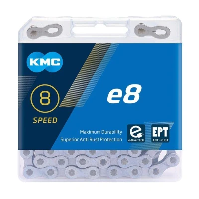 Kmc E8 Turbo EPT Nereznoucí 122ČL.BOX řetěz Kmc E8 Turbo EPT Nereznoucí 122ČL.BOX řetěz