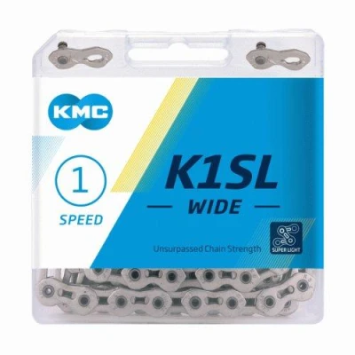 Kmc K1 SL Wide 1/2x1/8 Stříbrný BOX řetěz Kmc K1 SL Wide 1/2x1/8 Stříbrný BOX řetěz