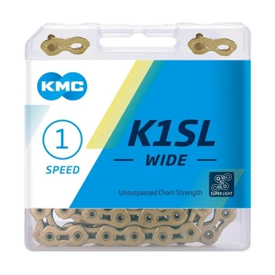 Kmc K1 SL Wide 1/2x1/8 Zlatý BOX řetěz Kmc K1 SL Wide 1/2x1/8 Zlatý BOX řetěz