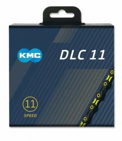 Kmc řetěz DLC 11 Super Light žluto/černý v krabičce 118 čl.