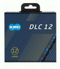 Kmc řetěz DLC 12 Super Light modro/černý v krabičce