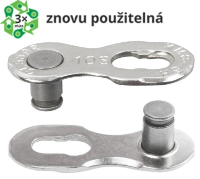 Kmc spojka řetězu 10 speed, baleno po 5 ks cena za balení Kmc spojka řetězu 10 speed, baleno po 5 ks cena za balení