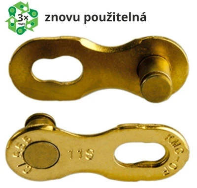 Kmc spojka reťazca 11 speed Gold, balenie 2 ks, cena za balenie