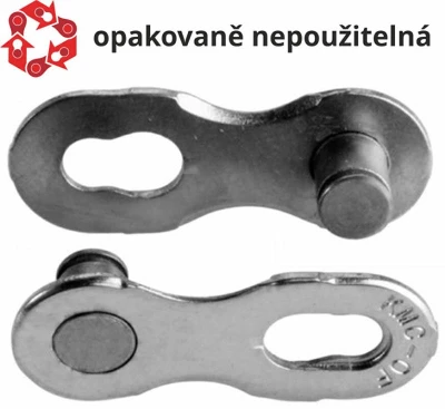 Kmc spojka řetězu 12NR EPT- Silver baleno po 5 ks Kmc spojka řetězu 12NR EPT- Silver baleno po 5 ks
