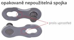 Kmc spojka řetězu 12NR EPT- Silver baleno po 5 ks