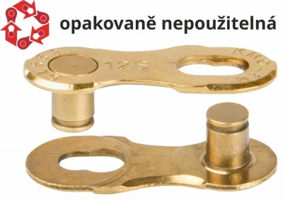 Kmc Spojka řetězu 12NR Ti-N Gold Kmc Spojka řetězu 12NR Ti-N Gold