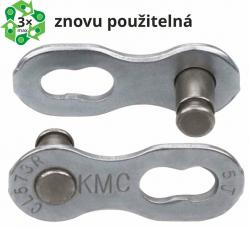 Kmc spojka řetezu 6/7/8 speed EPT povrch, šedý, baleno po 5 kusech, cena za balení