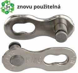 Kmc spojka reťazového článku 7-8 speed EPT Silver 7,1mm, blister 2 ks