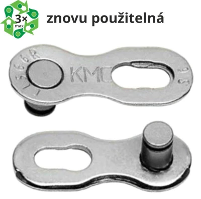 Kmc spojka řetězu 9 speed, baleno po 5 ks, cena za balení Kmc spojka řetězu 9 speed, baleno po 5 ks, cena za balení