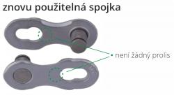 Kmc spojka řetězu 9 speed EPT, balení 2 ks, cena za balení