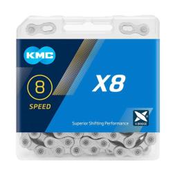 Kmc X-8 BOX Stříbrný řetěz Kmc X-8 BOX Stříbrný řetěz