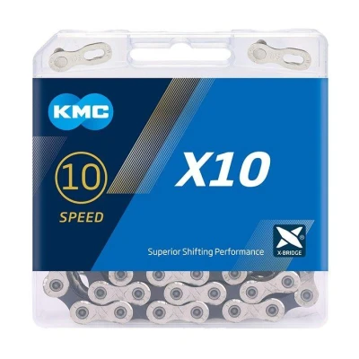 Kmc X10 Stříbrno/černý BOX řetěz Kmc X10 Stříbrno/černý BOX řetěz