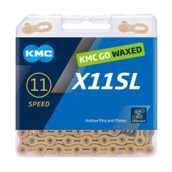 Kmc X11 SL Gold BOX Waxed reťaz