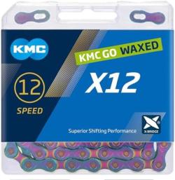 Kmc X12 Aurora Modrý Waxed BOX řetěz Kmc X12 Aurora Modrý Waxed BOX řetěz