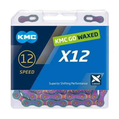 Kmc X12 Aurora Modrý Waxed BOX řetěz