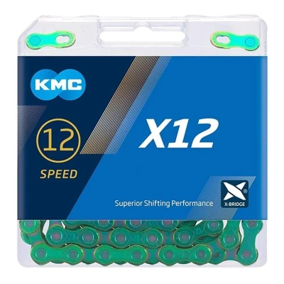 Kmc X12 Aurora Zelený Waxed BOX reťaz
