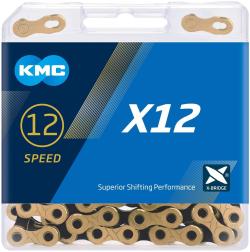 Kmc X12 černo/zlatý BOX řetěz Kmc X12 černo/zlatý BOX řetěz