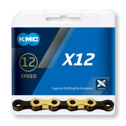 Kmc X12 černo/zlatý BOX řetěz