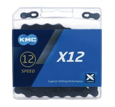 Kmc X12 čierny BOX reťaz Kmc X12 čierny BOX reťaz