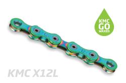 Kmc X12-L Aurora Zelený Waxed BOX řetěz