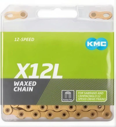 Kmc X12-L Zlatý Waxed BOX řetěz Kmc X12-L Zlatý Waxed BOX řetěz