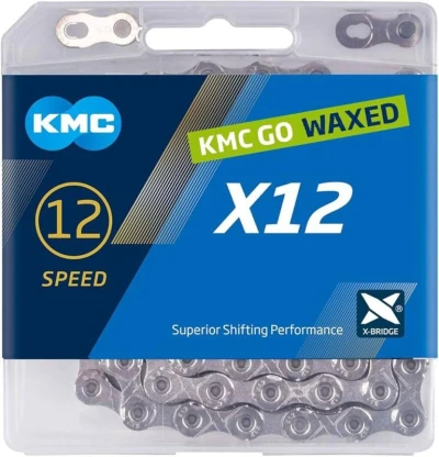 Kmc X12 Stříbrný Waxed BOX řetěz Kmc X12 Stříbrný Waxed BOX řetěz