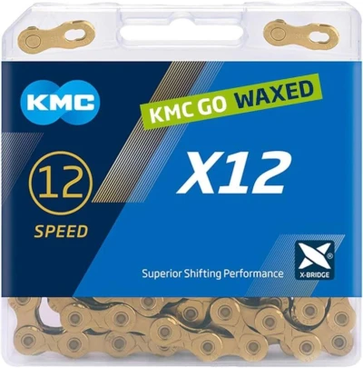 Kmc X12 Zlatý Waxed BOX řetěz Kmc X12 Zlatý Waxed BOX řetěz