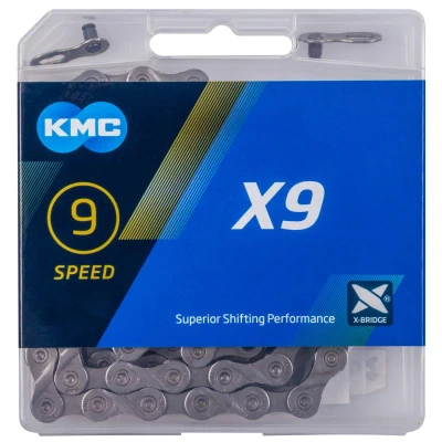 Kmc X9 šedý BOX řetěz Kmc X9 šedý BOX řetěz